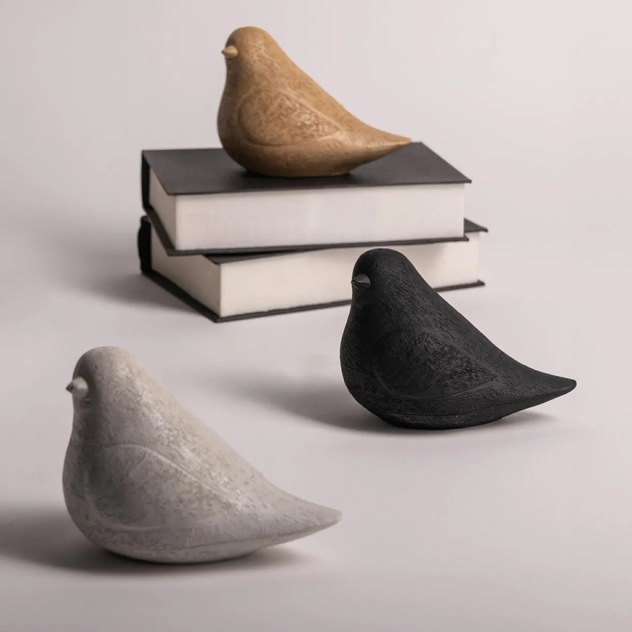 Figurka dekoracyjna ptak MIX 14x7x11 cm