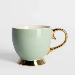 Filiżanka porcelanowa na nóżce Jumbo AURORA GOLD 400 ml