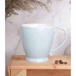 Filiżanka porcelanowa na nóżce niebieska Jumbo URBAN 400 ml