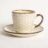 Filiżanka ze spodkiem plaster miodu BRESCA 220 ml