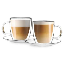 Filiżanki termiczne AMO 250 ml ze spodkami, kpl. 2 szt.