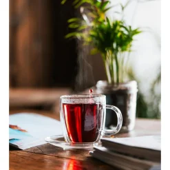 Filiżanki termiczne AMO 250 ml ze spodkami, kpl. 2 szt.