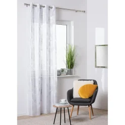 Firana do salonu biała VANUA 140x260 cm