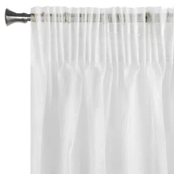 Firana do salonu na taśmie biała ESEL 135x270 cm