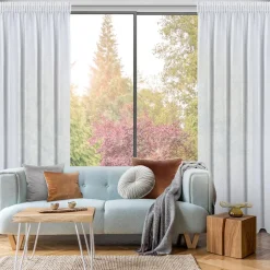 Firana na taśmie biała ARLETA 135x270 cm