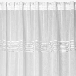 Firana na taśmie biała INES 140x270 cm