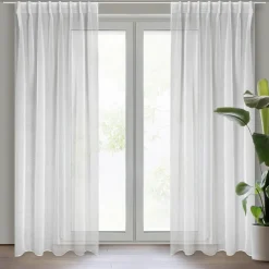 Firana na taśmie flex biała LAYLA 300x300 cm