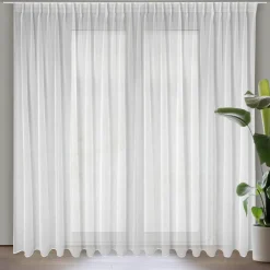 Firana na taśmie flex biała LAYLA 300x300 cm