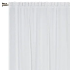 Firana z taśmą biała REMO 140x260 cm