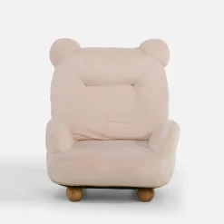 Fotel AKUKA w kształcie misia jasny beż