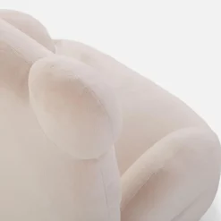 Fotel AKUKA w kształcie misia jasny beż