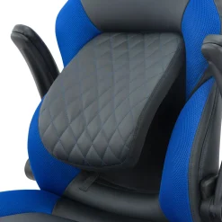 Fotel biurowy czarno-niebieski MYSTICE