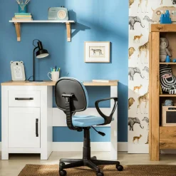 Fotel biurowy jasnoniebieski NUPIG