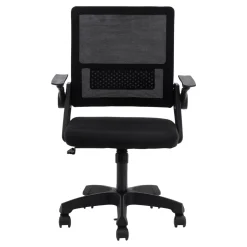 Fotel biurowy ruchome podłokietniki FROSTEA czarny