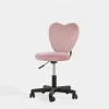 Fotel biurowy serce różowy LOVIN