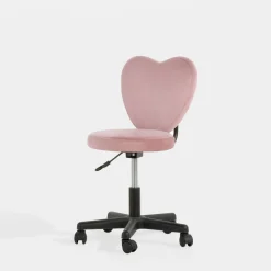 Fotel biurowy serce różowy LOVIN