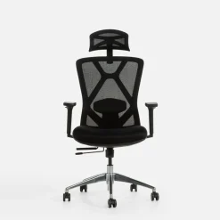 Fotel biurowy z regulacją zagłówka i lędźwi ZANDANO