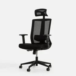Fotel biurowy z regulacją zagłówka i lędźwi ZEFNE