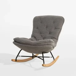 Fotel bujany jasnoszary DYNI