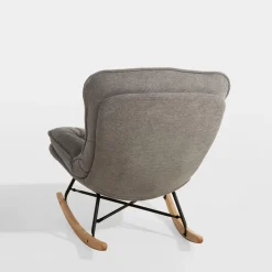 Fotel bujany jasnoszary DYNI