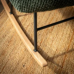 Fotel bujany JEXLA zielony