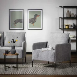 Fotel do salonu MANILI szary