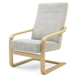 Fotel finka jasnoszary BAKU