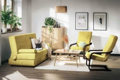 Fotel finka musztardowy BAKU