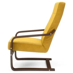 Fotel finka musztardowy BAKU