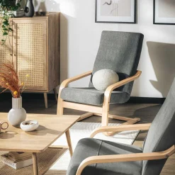 Fotel finka szary BAKU