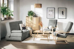 Fotel finka szary BAKU