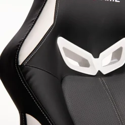 Fotel gamingowy czarno-biały UDANDO