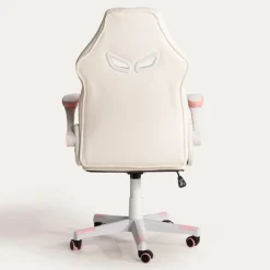 Fotel gamingowy różowy-biały UDANDO