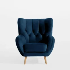 Fotel granatowy KELSO