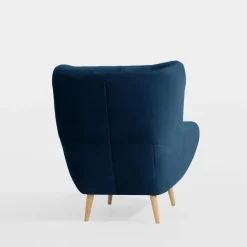 Fotel granatowy KELSO