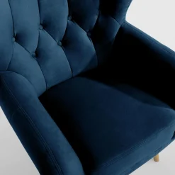 Fotel granatowy KELSO