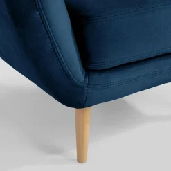 Fotel granatowy KELSO