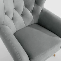 Fotel jasnoszary KELSO