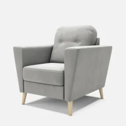 Fotel jasnoszary VEROLI