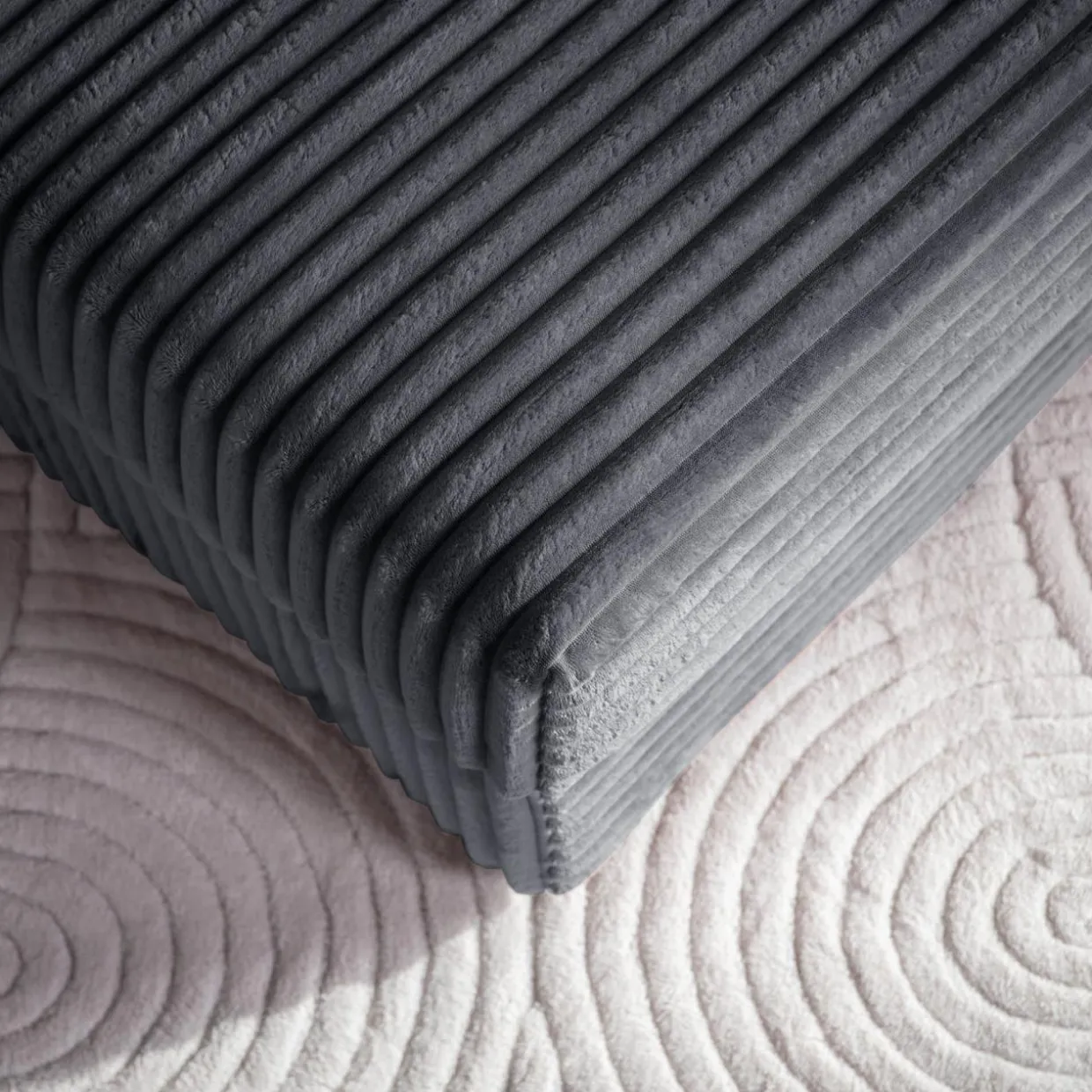 Fotel loveseat szary NOEMI