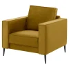 Fotel musztardowy TERRA
