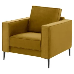 Fotel musztardowy TERRA