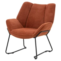 Fotel na płozach rudy LIMARVI