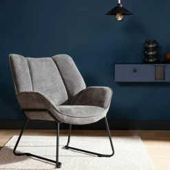 Fotel na płozach szary LIMARVI