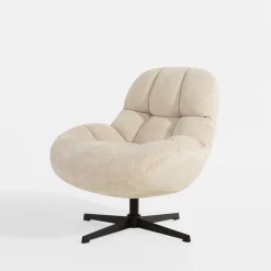 Fotel obrotowy beżowy DAPPERA