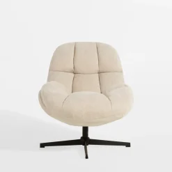 Fotel obrotowy beżowy DAPPERA