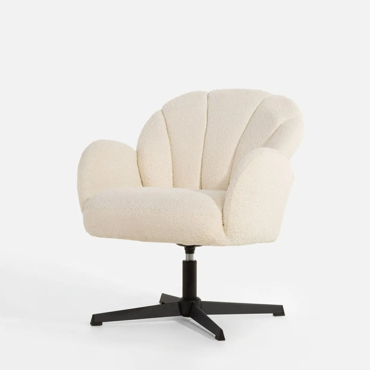 Fotel obrotowy biały LISKON