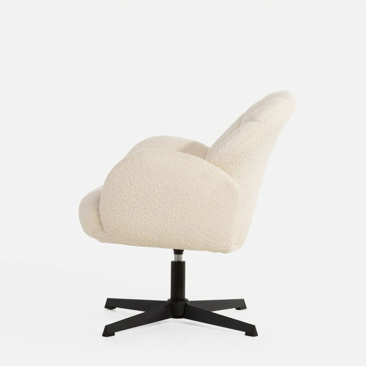 Fotel obrotowy biały LISKON