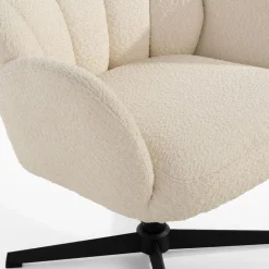 Fotel obrotowy biały LISKON