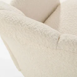 Fotel obrotowy biały LISKON